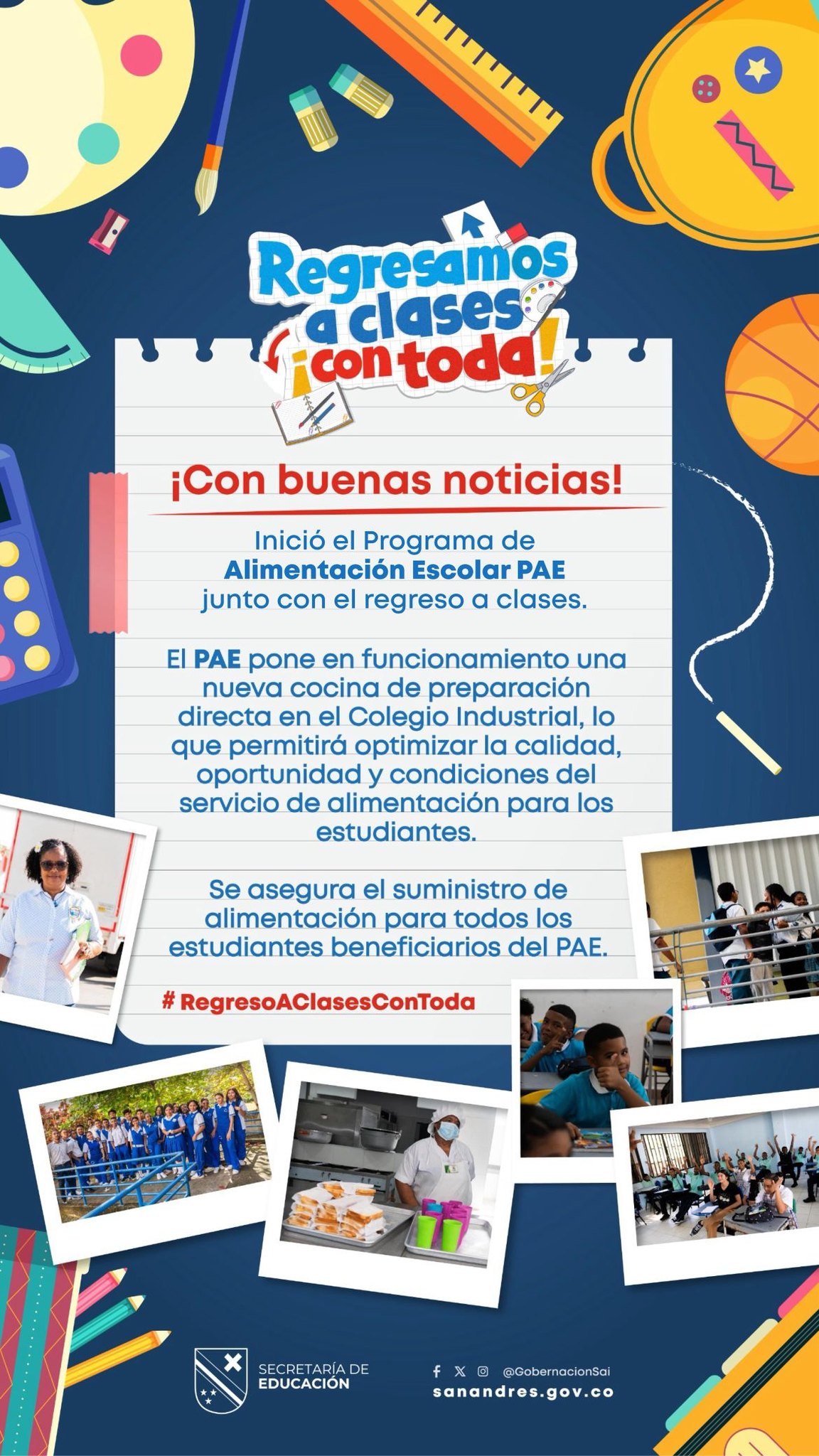 EL PLAN DE ALIMENTACIÓN ESCOLAR TAMBIÉN REGRESÓ A CLASES